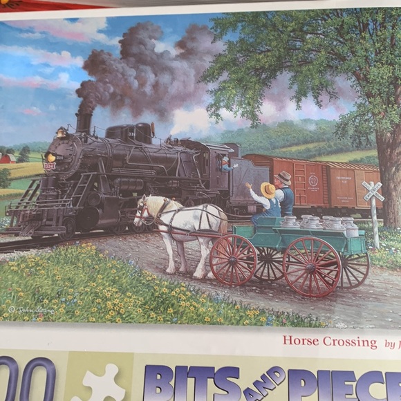 1000 Bits and Piece Puzzle Horse and Buggy NWT - Picture 2 of 6